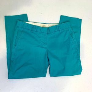 J. Crew Teal Blue Stretch Ankle Pants